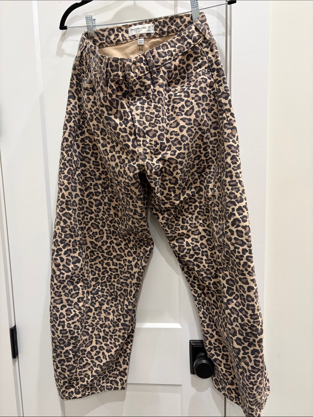 Abercrombie & Fitch Men’s Leopard Corduroy Pants - Tan & Black